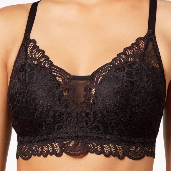 BALI Size S/P Comfort Revolution Lace Desire Shaping Wireless Bra DF6591 Black - Picture 10 of 14